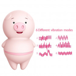 Vibrador cerdito carga usb