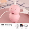 Vibrador cerdito carga usb