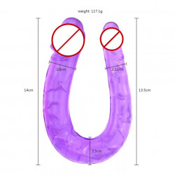 Dildos sin vibraciones doble cabeza A, B, C
